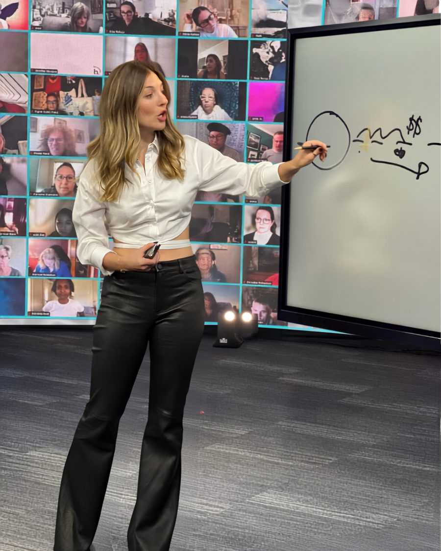 Dr. Danielle Canty teaching at a live event